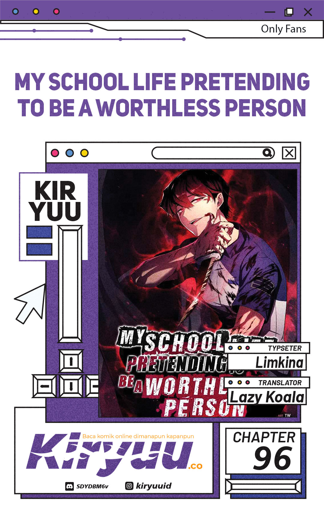 My School Life Pretending to Be a Worthless Person Chapter 96 page 0